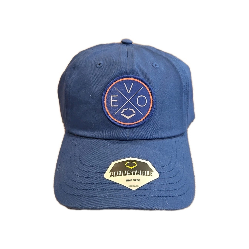 Evoshield EVO Patch Logo Hat Adjustable Strapback Blue Baseball Cap NWOT(D1)